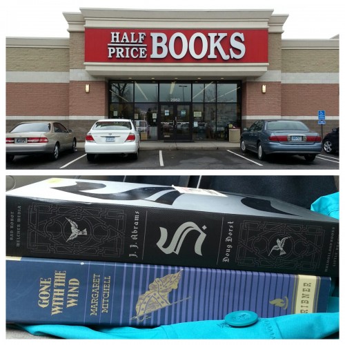 trip to half price books in May
