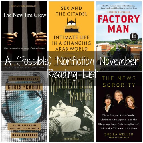nonfiction november reading list